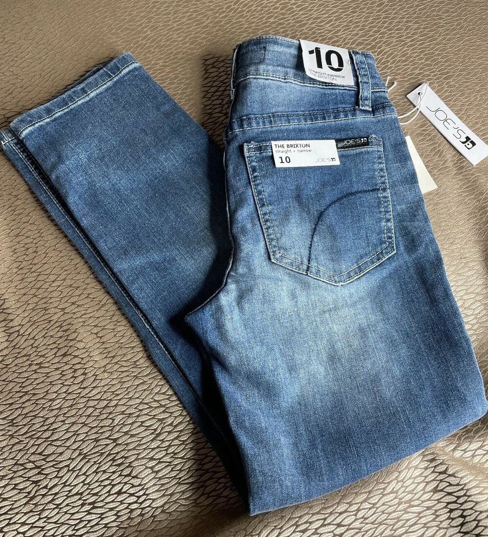 Joe's Jeans Boys' Brixton Jeans Straight & Narrow Adjustable Waistband Size 10